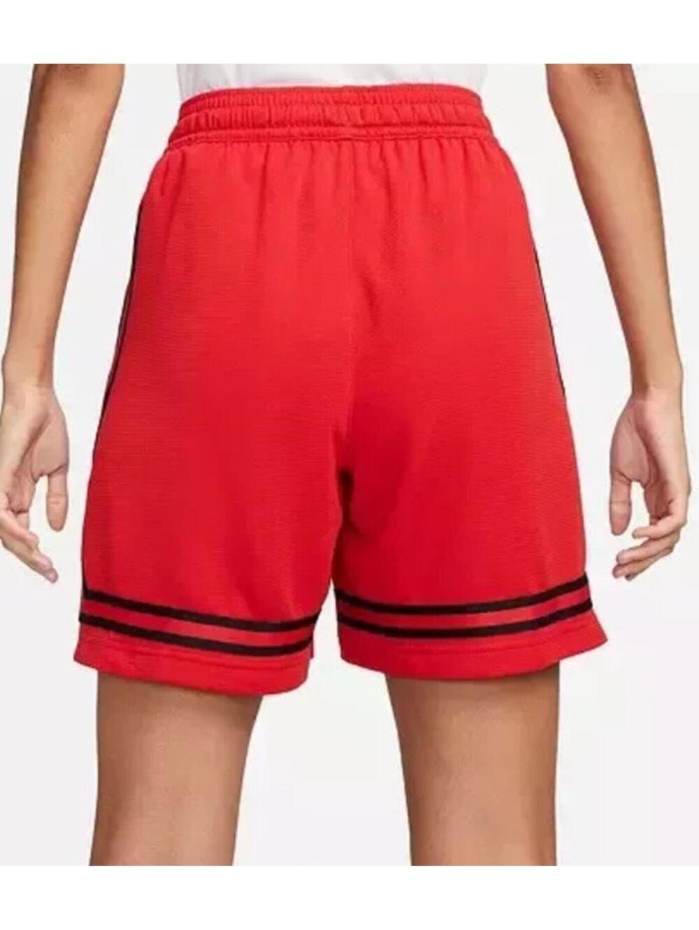 $50 Nike Women's Dri-Fit Fly Crossover Basketball Size Large DH7325 Red Shorts - Picture 2 of 5
